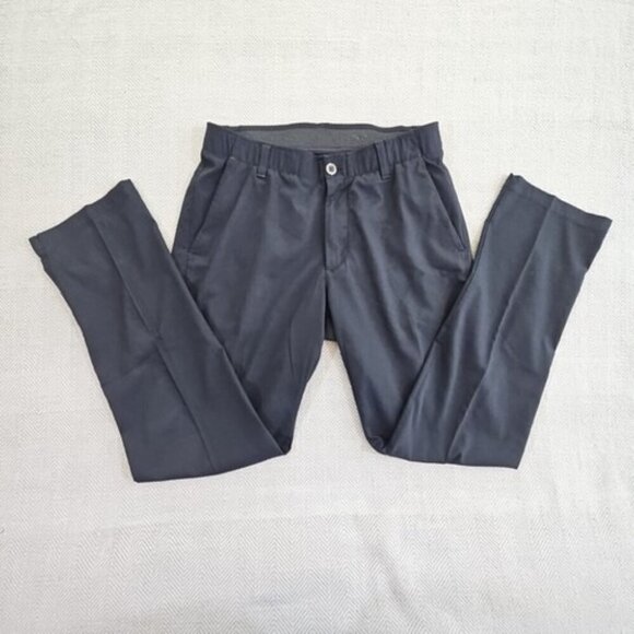 Under Armour The Showdown Pant Men's 32 x 32 Black Straight Golf Slacks Stretch - Picture 2 of 16